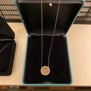 Tiffany and Co Diamond and Mother-of-pearl Circle Pendant